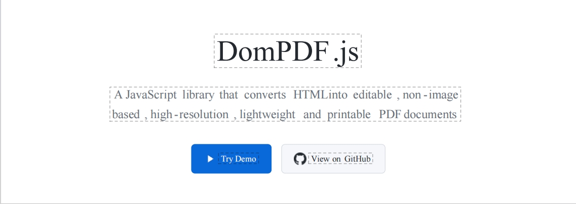 PDF Generation Example